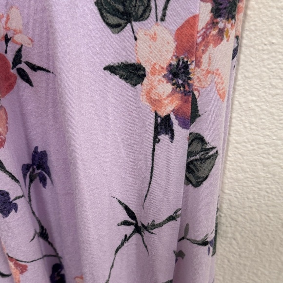 Gilligan & O'Malley Purple Floral Sleep Dress - Picture 6 of 6